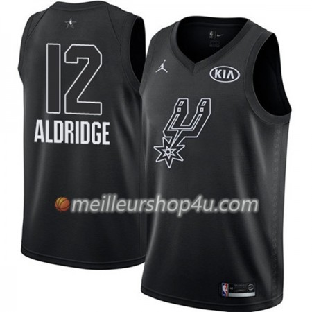 Maillot Basket Homme San Antonio Spurs LaMarcus Aldridge 12 2018 All Star Jordan Brand Noir Swingman